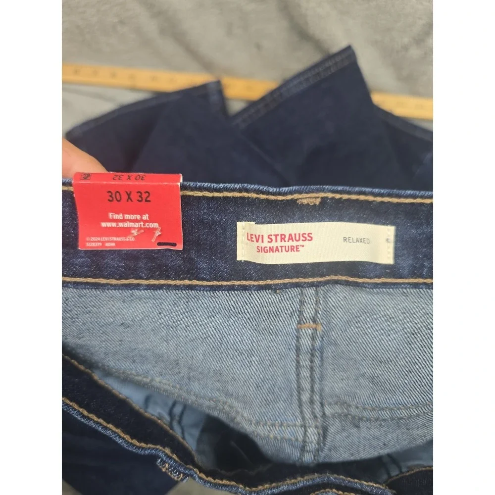 Levi Strauss Signature‎ Jeans Men's Size 30x32 Blue Relaxed Fit NWT Workwear